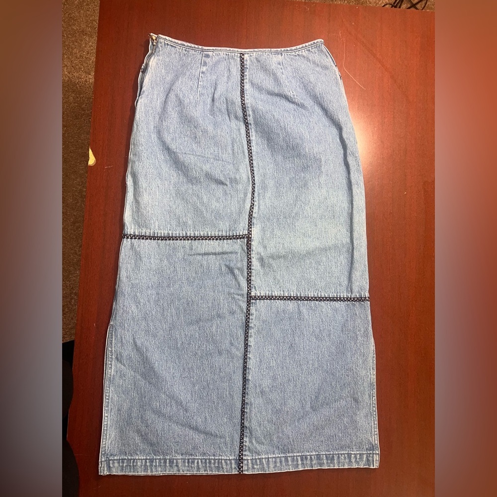 Christopher & Banks Light Blue Maxi Skirt - Picture 5 of 5